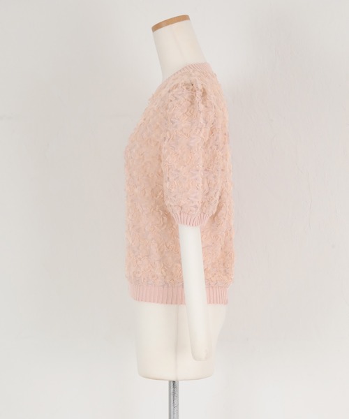 titivate（ティティベイト）の「シアーフリルレースプルオーバー（Tシャツ/カットソー・レディース・アイボリー/ブラック/ピンク・FREE）」の22枚目の写真