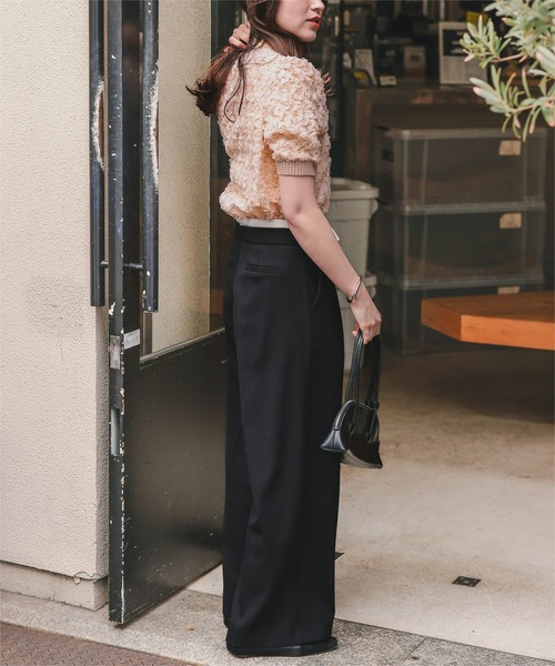 titivate（ティティベイト）の「シアーフリルレースプルオーバー（Tシャツ/カットソー・レディース・アイボリー/ブラック/ピンク・FREE）」の15枚目の写真