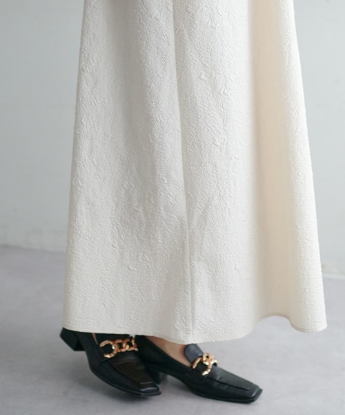 DISCOAT（ディスコート）の「【WEB限定】ジャガードキャミワンピース（ワンピース・レディース・ブラック/アイボリー/グリーン系その他・FREE）」の9枚目の写真