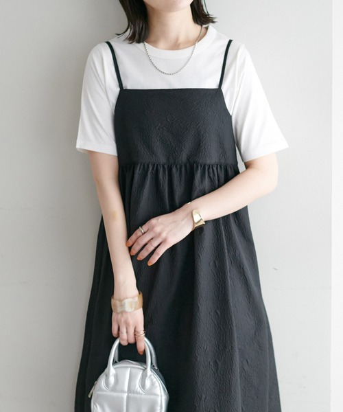 DISCOAT（ディスコート）の「【WEB限定】ジャガードキャミワンピース（ワンピース・レディース・ブラック/アイボリー/グリーン系その他・FREE）」の21枚目の写真