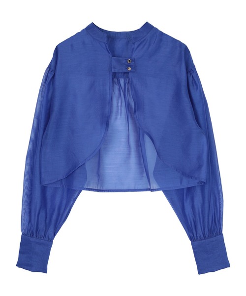 miette（ミエット）の「ボリュームスリーブシアーシャツアームボレロ（シャツ/ブラウス・レディース・ブラック/オフホワイト/ブルー・FREE）」の20枚目の写真