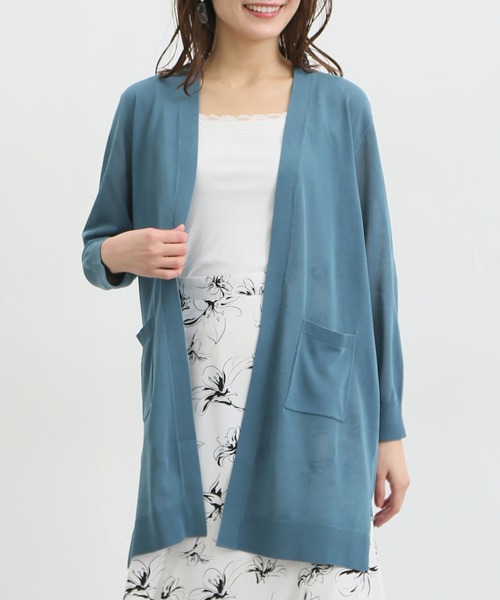 Honeys（ハニーズ）の「8分袖ロングトッパーカーディガン