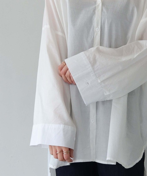 HER CLOSET(ハークローゼット)の「【shemoshelly】WEB限定バックギャザーブラウス(シャツ/ブラウス・レディース・モカ/カーキ/ブラック/オフホワイト・M)」の13枚目の写真