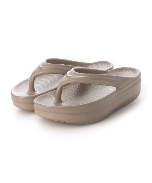 EVOL（イーボル）の「【EVOL】軽量厚底ソフトトングリカバリーサンダル IU5152（サンダル・レディース・ブラック/ベージュ・S/M/L）」の21枚目の写真