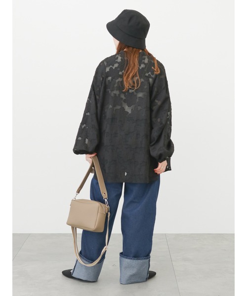 ehka sopo（エヘカソポ）の「ロールアップデニムパンツ（デニムパンツ・レディース・サックスブルー/ブルー/ネイビー・ﾌﾘ-）」の5枚目の写真