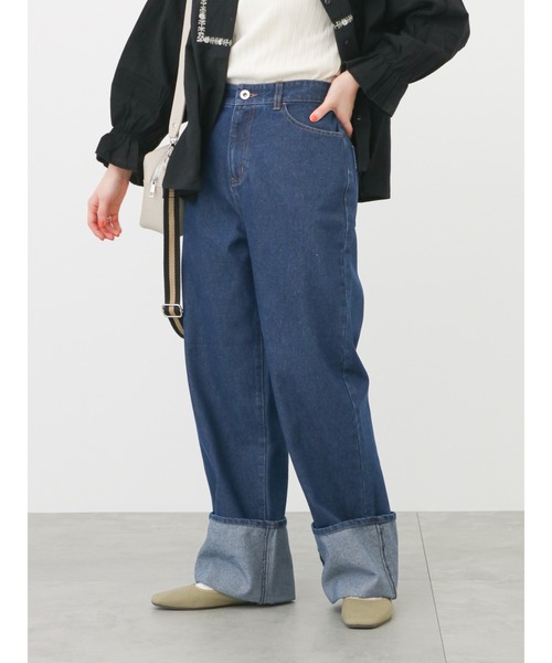 ehka sopo（エヘカソポ）の「ロールアップデニムパンツ（デニムパンツ