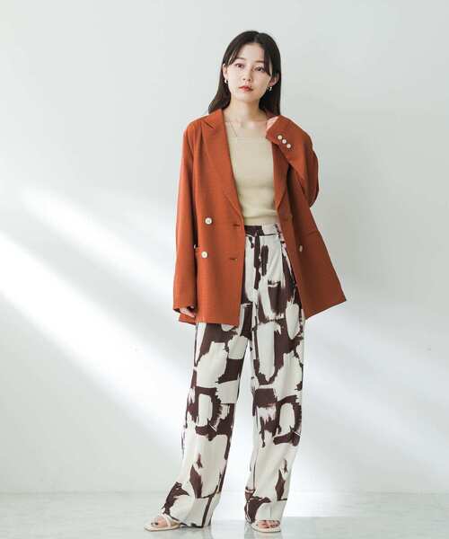 SENSE OF PLACE by URBAN RESEARCH(センスオブプレイスバイアーバンリサーチ)の「センタープレスストレートパンツ(その他パンツ・レディース・イエロー系その他/ブラウン系その他/ブラック・SMALL/MEDIUM)」の12枚目の写真