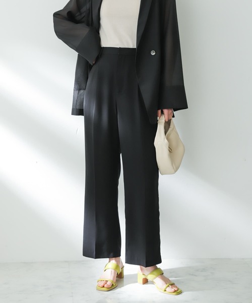 SENSE OF PLACE by URBAN RESEARCH(センスオブプレイスバイアーバンリサーチ)の「センタープレスストレートパンツ(その他パンツ・レディース・イエロー系その他/ブラウン系その他/ブラック・SMALL/MEDIUM)」の16枚目の写真