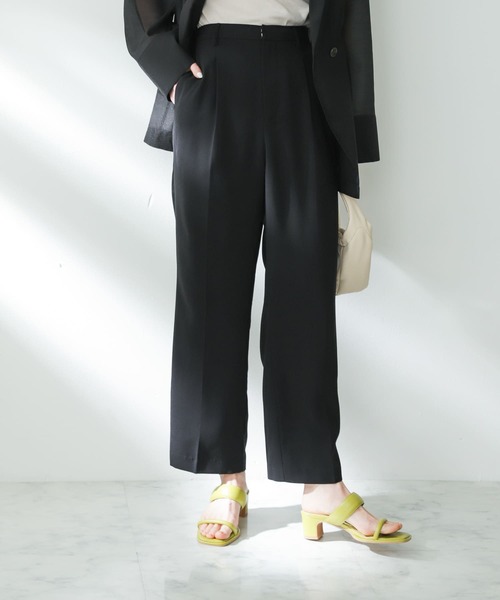 SENSE OF PLACE by URBAN RESEARCH(センスオブプレイスバイアーバンリサーチ)の「センタープレスストレートパンツ(その他パンツ・レディース・イエロー系その他/ブラウン系その他/ブラック・SMALL/MEDIUM)」の17枚目の写真