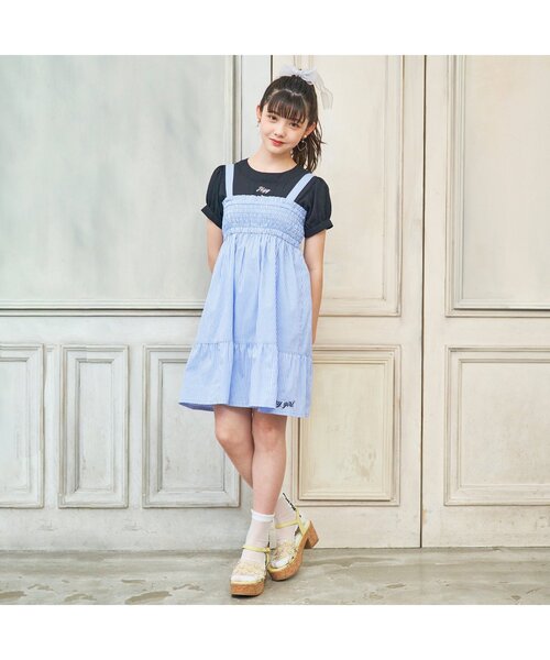 algy（アルジー）の「タテロゴフリルシースルークルーソックス（ソックス/靴下・キッズ・サックスブルー/グレー/オフホワイト・24/21）」の15枚目の写真