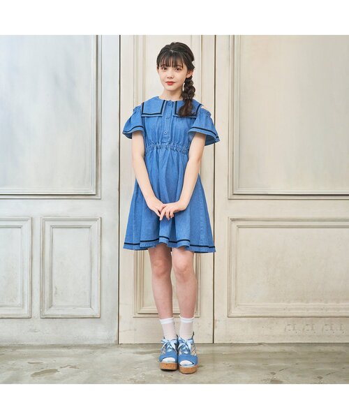 algy（アルジー）の「タテロゴフリルシースルークルーソックス（ソックス/靴下・キッズ・サックスブルー/グレー/オフホワイト・24/21）」の16枚目の写真