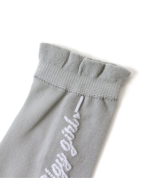 algy（アルジー）の「タテロゴフリルシースルークルーソックス（ソックス/靴下・キッズ・サックスブルー/グレー/オフホワイト・24/21）」の22枚目の写真