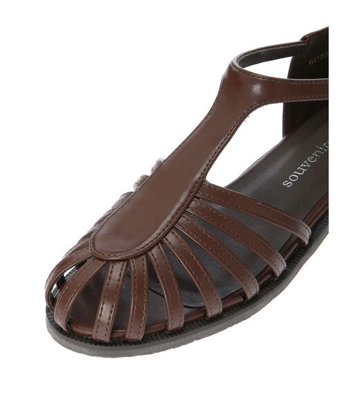 Green　Parks（グリーンパークス）の「・souvenirvelle　グルカストラップサンダル（サンダル・レディース・ブラウン/ブラック・M/LL/S/L）」の14枚目の写真