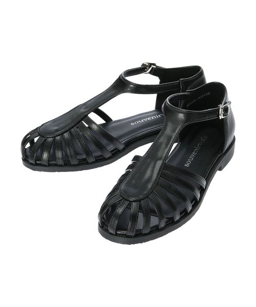 Green　Parks（グリーンパークス）の「・souvenirvelle　グルカストラップサンダル（サンダル・レディース・ブラウン/ブラック・M/LL/S/L）」の17枚目の写真