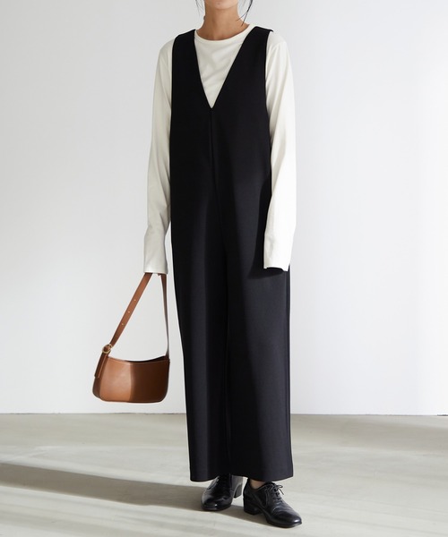 きれいめオールインワン【サスティナブル】（ワンピース）｜for/c（フォーシー）