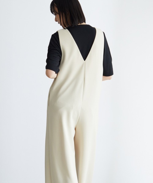 for/c(フォーシー)の「きれいめオールインワン【サスティナブル】(ワンピース・レディース・ブラック/アイボリー・M/L)」の10枚目の写真