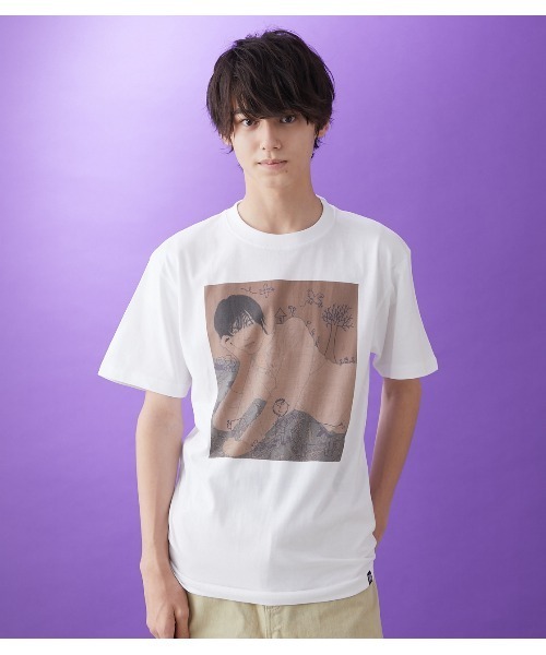 R4G（アールフォージー）の「[翔×池永康晟]ハンドイラストTEE A（Tシャツ/カットソー・レディース・ホワイト・X-LARGE/LARGE/MEDIUM）」の7枚目の写真