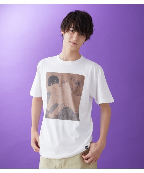 R4G（アールフォージー）の「[翔×池永康晟]ハンドイラストTEE A（Tシャツ/カットソー・レディース・ホワイト・X-LARGE/LARGE/MEDIUM）」の8枚目の写真