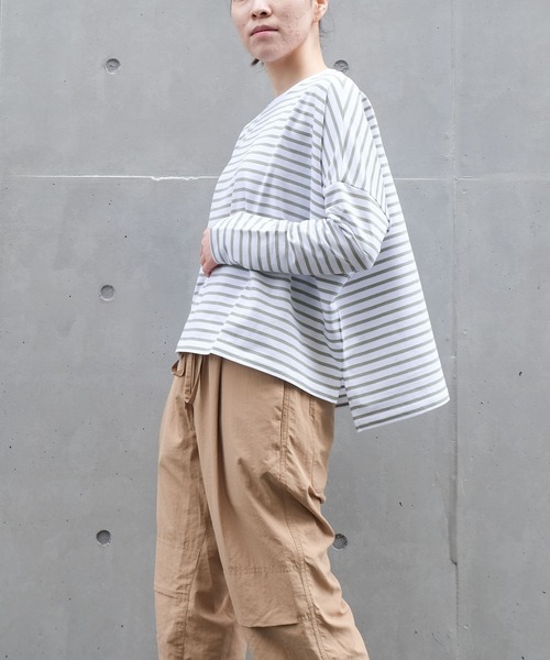 LA MARINE FRANÇAISE】ワイドボーダーカットソー