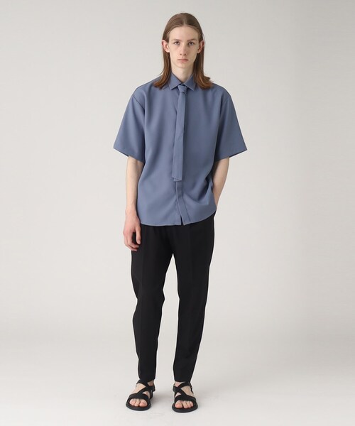 tk.TAKEO KIKUCHI（ティーケータケオキクチ）の「◆ポリトロワイドテーパードパンツ（その他パンツ・メンズ・ブルー/グレー系4/ライトベージュ/ブラック・02/01/04/03）」の14枚目の写真