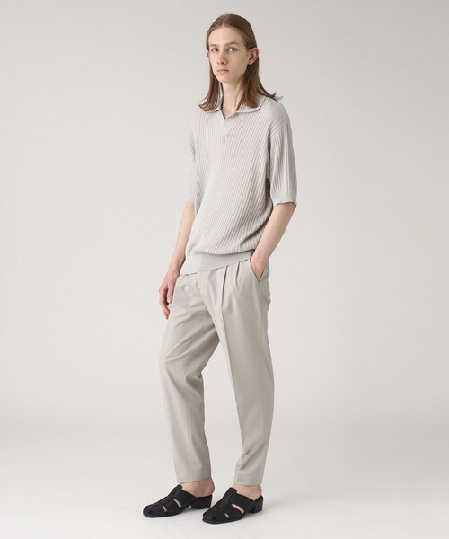 tk.TAKEO KIKUCHI（ティーケータケオキクチ）の「◆ポリトロワイドテーパードパンツ（その他パンツ・メンズ・ブルー/グレー系4/ライトベージュ/ブラック・02/01/04/03）」の20枚目の写真