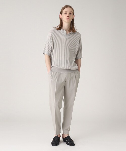 tk.TAKEO KIKUCHI（ティーケータケオキクチ）の「◆ポリトロワイドテーパードパンツ（その他パンツ・メンズ・ブルー/グレー系4/ライトベージュ/ブラック・02/01/04/03）」の15枚目の写真