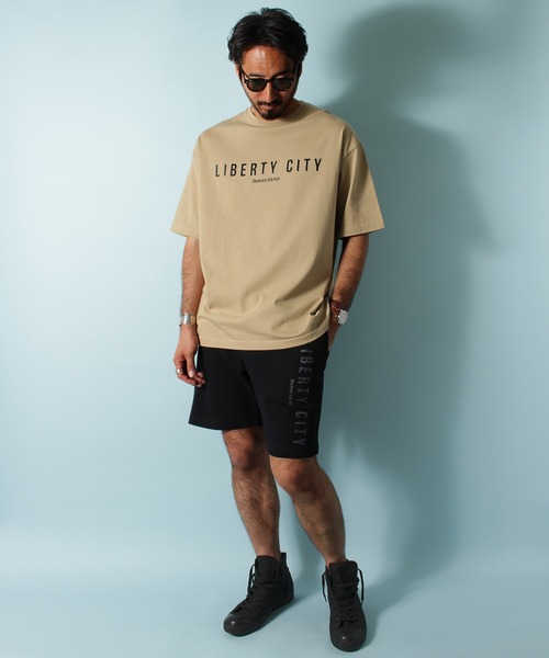 LIBERTY CITY（リバティシティ）の「【LIBERTY CITY/リバティーシティ】 [GYM] ワイドシルエットTシャツ（Tシャツ/カットソー・メンズ・ホワイト/ベージュ/ブラック×ホワイト/ブラック×グレー・4/3）」の15枚目の写真