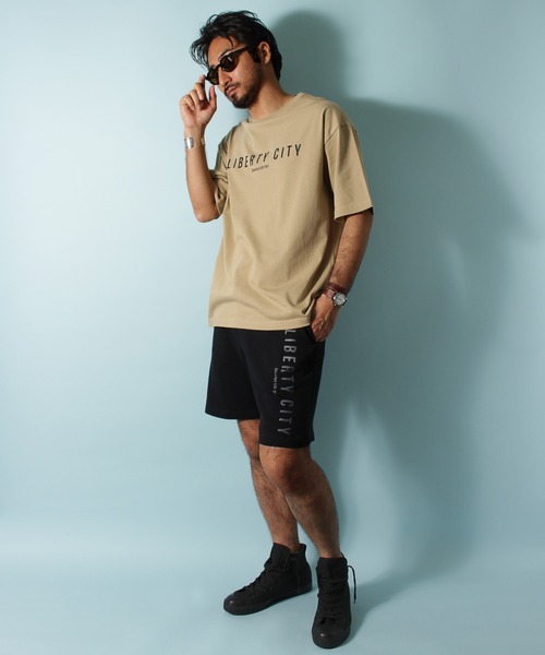 LIBERTY CITY（リバティシティ）の「【LIBERTY CITY/リバティーシティ】 [GYM] ワイドシルエットTシャツ（Tシャツ/カットソー・メンズ・ホワイト/ベージュ/ブラック×ホワイト/ブラック×グレー・4/3）」の16枚目の写真