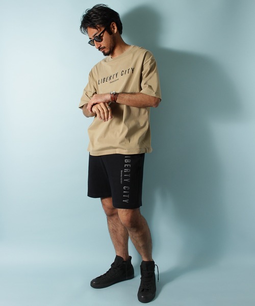 LIBERTY CITY（リバティシティ）の「【LIBERTY CITY/リバティーシティ】 [GYM] ワイドシルエットTシャツ（Tシャツ/カットソー・メンズ・ホワイト/ベージュ/ブラック×ホワイト/ブラック×グレー・4/3）」の17枚目の写真