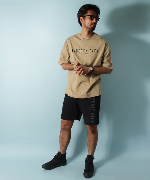 LIBERTY CITY（リバティシティ）の「【LIBERTY CITY/リバティーシティ】 [GYM] ワイドシルエットTシャツ（Tシャツ/カットソー・メンズ・ホワイト/ベージュ/ブラック×ホワイト/ブラック×グレー・4/3）」の18枚目の写真