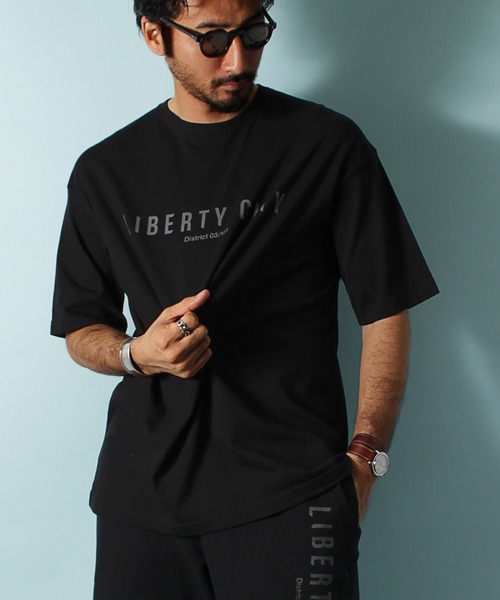 LIBERTY CITY（リバティシティ）の「【LIBERTY CITY/リバティーシティ】 [GYM] ワイドシルエットTシャツ（Tシャツ/カットソー・メンズ・ホワイト/ベージュ/ブラック×ホワイト/ブラック×グレー・4/3）」の7枚目の写真