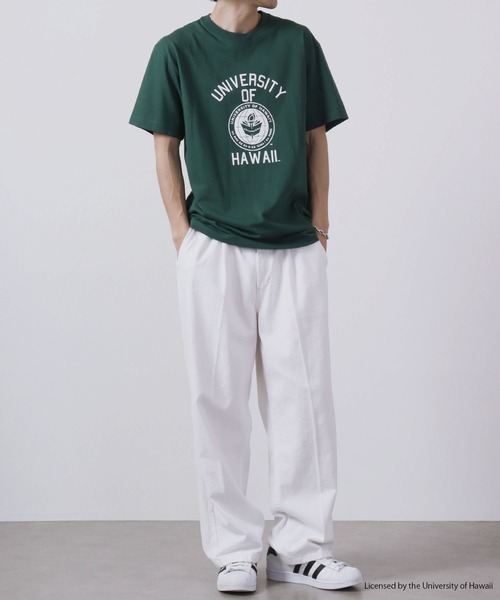 FUNALIVE(ファンアライブ)の「HAWAII 半袖Tシャツ(Tシャツ/カットソー・メンズ・グリーン/ホワイト・XL/M/L)」の4枚目の写真