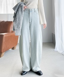 Java | 《Javaジャバコラボ》ゆるっと美脚シルエット  カーブデニムパンツ(デニムパンツ)
