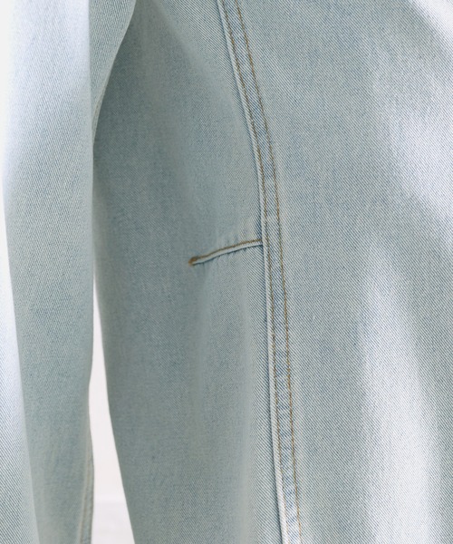 Java（ジャバ）の「《Javaジャバコラボ》ゆるっと美脚シルエット  カーブデニムパンツ（デニムパンツ・レディース・ナチュラル/ブルー・XX-LARGE/MEDIUM/LARGE/X-LARGE）」の14枚目の写真