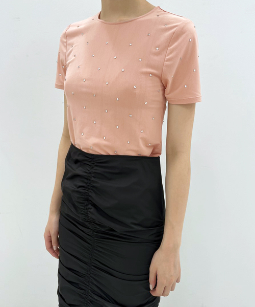 EDIT. FOR LULU(エディットフォールル)の「ビジュー TEE(Tシャツ/カットソー・レディース・ブラック/ピンク/ホワイト・FREE)」の10枚目の写真