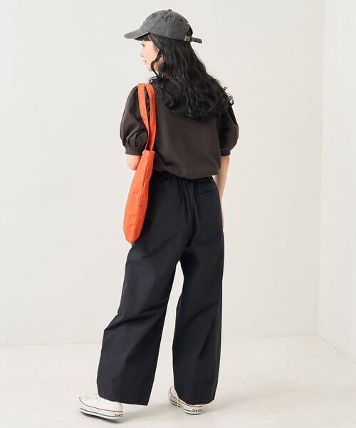 FREAK'S STORE（フリークスストア）の「パフスリーブデザインロゴTEE（Tシャツ/カットソー・レディース・チャコールグレー/オフホワイト/ピンク/グリーン・ﾌﾘ-）」の13枚目の写真