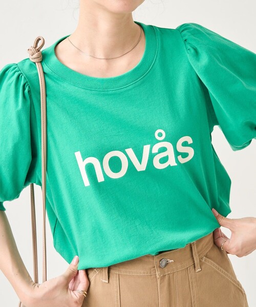 FREAK'S STORE（フリークスストア）の「パフスリーブデザインロゴTEE（Tシャツ/カットソー・レディース・チャコールグレー/オフホワイト/ピンク/グリーン・ﾌﾘ-）」の17枚目の写真