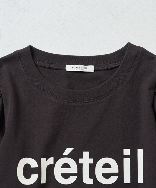 FREAK'S STORE（フリークスストア）の「パフスリーブデザインロゴTEE（Tシャツ/カットソー・レディース・チャコールグレー/オフホワイト/ピンク/グリーン・ﾌﾘ-）」の20枚目の写真