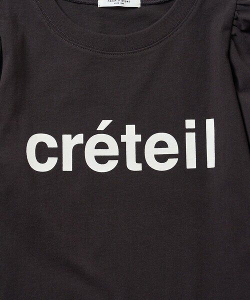 FREAK'S STORE（フリークスストア）の「パフスリーブデザインロゴTEE（Tシャツ/カットソー・レディース・チャコールグレー/オフホワイト/ピンク/グリーン・ﾌﾘ-）」の22枚目の写真