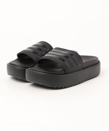 adidas（アディダス）の「adidas アディダス ADILETTE PLATFORM W レディーススポーツサンダル(アディレッタプラットフォームW) HQ6179 コアブラック/コアブラック/コアブラック（サンダル・レディース）」