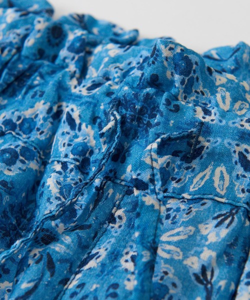 CUBE SUGAR（キューブシュガー）の「綿レーヨンボイル総柄プリントギャザーパンツ（その他パンツ・レディース・レッド/ブルー/オリーブ/カーキ・M）」の19枚目の写真