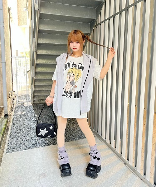 XU（エックスユー）の「韓国風ファッション XU エックスユー Shooting Star Mini Bag ミニバッグ ハンドバッグ（ハンドバッグ・メンズ・ブラック・ONE SIZE）」の9枚目の写真