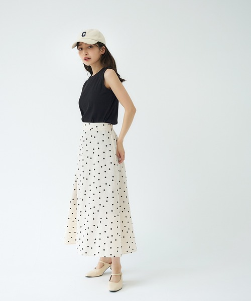 coca（coca）（コカ）の「カップ付きノースリーブトップス（タンクトップ・レディース・ホワイト/ブラック/グリーン/その他1・S/M/L）」の8枚目の写真