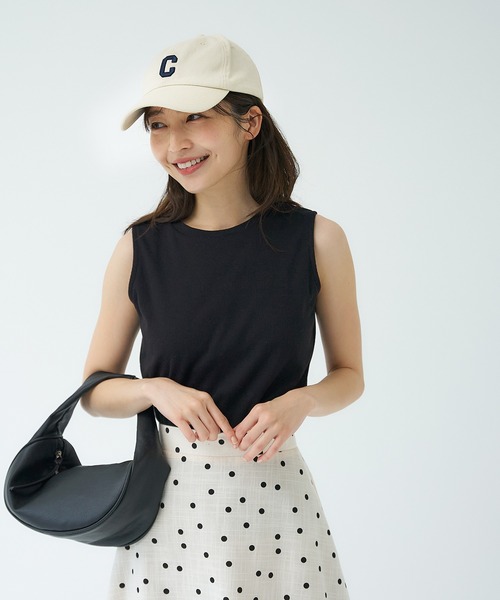 coca（coca）（コカ）の「カップ付きノースリーブトップス（タンクトップ・レディース・ホワイト/ブラック/グリーン/その他1・S/M/L）」の9枚目の写真