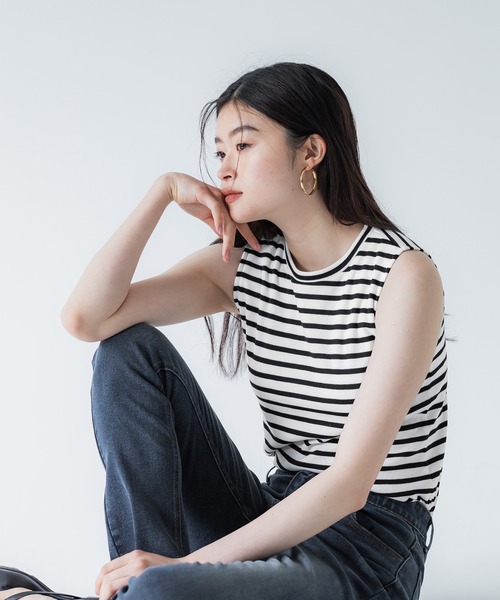 coca（coca）（コカ）の「カップ付きノースリーブトップス（タンクトップ・レディース・ホワイト/ブラック/グリーン/その他1・S/M/L）」の21枚目の写真