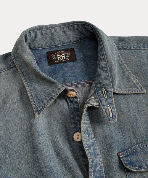 RRL（ダブル アール エル）の「コットン デニム ワークシャツ（シャツ