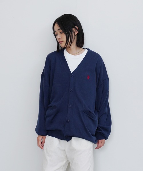 U.S. POLO ASSN.(ユーエスポロアッスン)の「U.S. POLO ASSN. / ユーエスポロアッスン 別注 コラボ コットン タッチ カーディガン(カーディガン/ボレロ・メンズ・ネイビー/チャコール/グレー/グリーン/ブラック/ライトベージュ・MEDIUM/LARGE)」の8枚目の写真