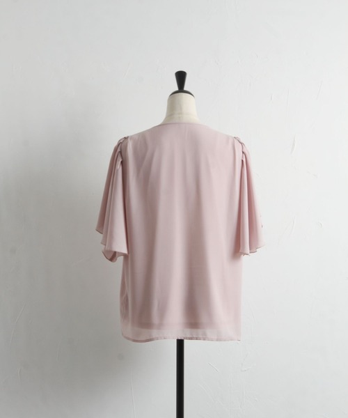 tocco closet（トッコ　クローゼット）の「りぼん付きフレアスリーブブラウス（シャツ/ブラウス・レディース・ピンク系その他/オフホワイト・M）」の16枚目の写真