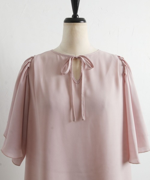 tocco closet（トッコ　クローゼット）の「りぼん付きフレアスリーブブラウス（シャツ/ブラウス・レディース・ピンク系その他/オフホワイト・M）」の17枚目の写真