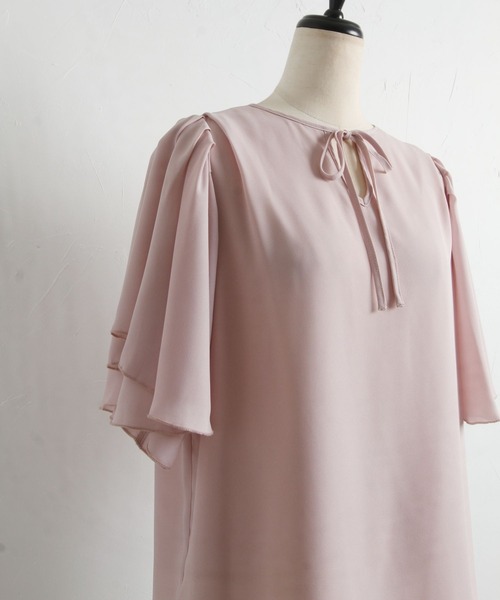 tocco closet（トッコ　クローゼット）の「りぼん付きフレアスリーブブラウス（シャツ/ブラウス・レディース・ピンク系その他/オフホワイト・M）」の19枚目の写真